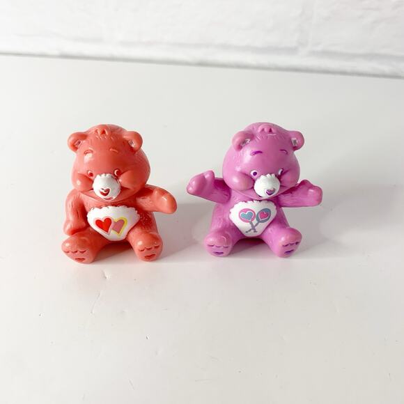 Vintage Care Bears Figure Lot Of 12 Collectible 1980s Cake Toppers PVC - Picture 5 of 10